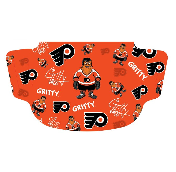 Philadelphia Flyers Gritty Mascot Fan Mask Face Cover - Orange All Print