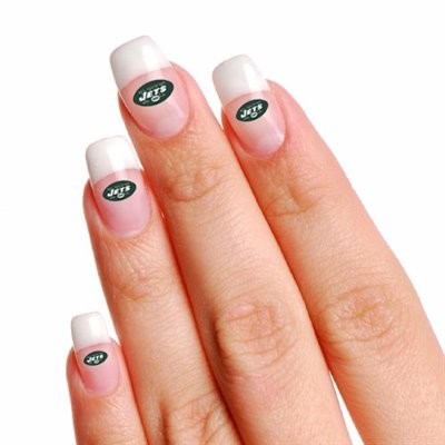 New York Jets Finger Nail Tattoo