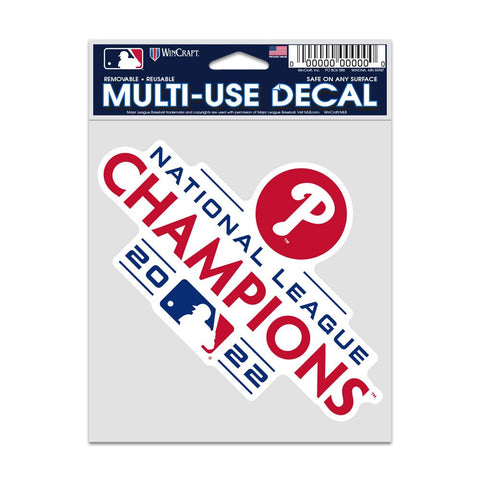 Philadelphia Phillies 2022 NLCS Champs 3.5"x5" Fan Decal