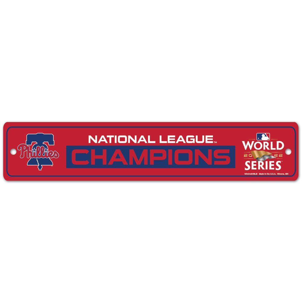 Philadelphia Phillies 2022 NLCS Champs 3.75" x 19" Street Sign