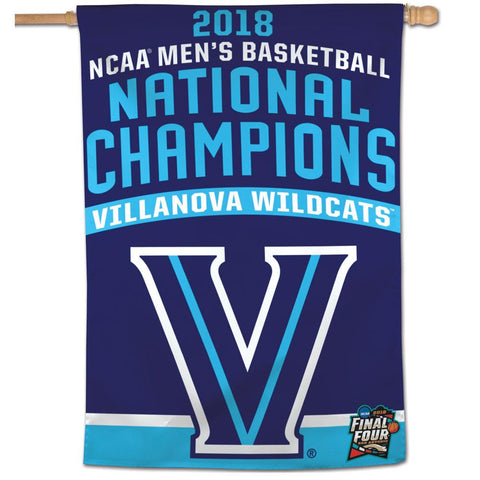 Villanova Wildcats 2018 NCAA Men's Basketball Champions 28" x 40" Vertical House Flag
