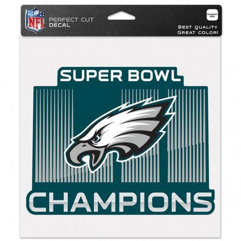 Philadelphia Eagles Super Bowl LII Champions 8" x 8" Decal