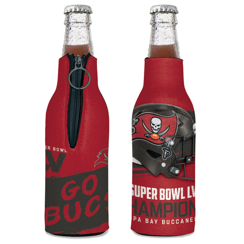 Tampa Bay Buccaneers Super Bowl LV Champions Bottle Cooler - Slogan
