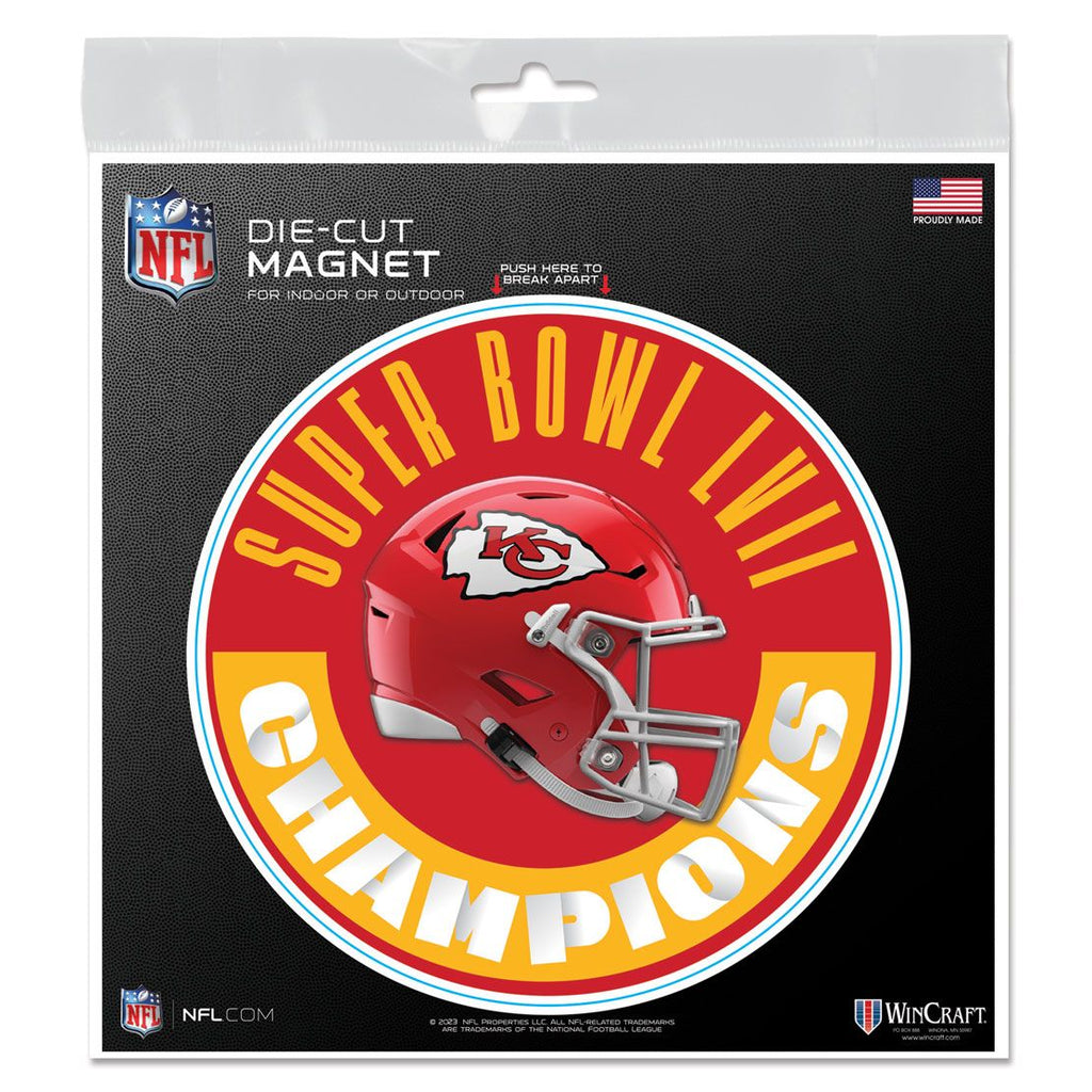 Kansas City Chiefs Super Bowl LVII Champions 6" x 6" Magnet