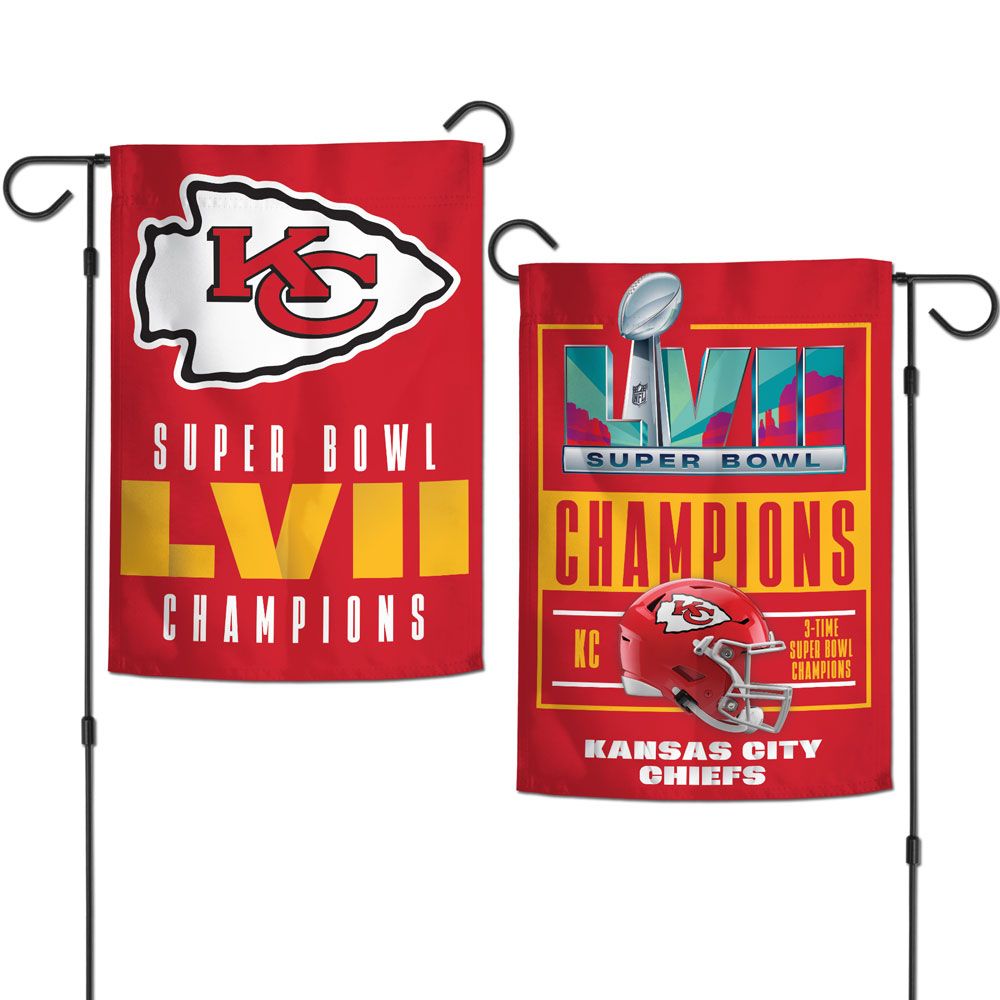 Kansas City Chiefs Super Bowl LVII Champions Garden Flag - 2 Sided