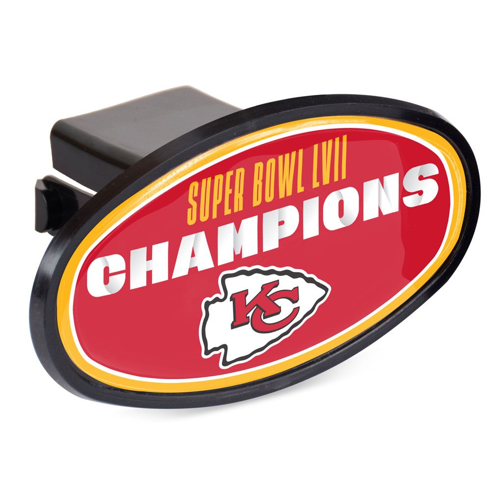 Kansas City Chiefs Super Bowl LVII Champions Hitch Cover - Oval