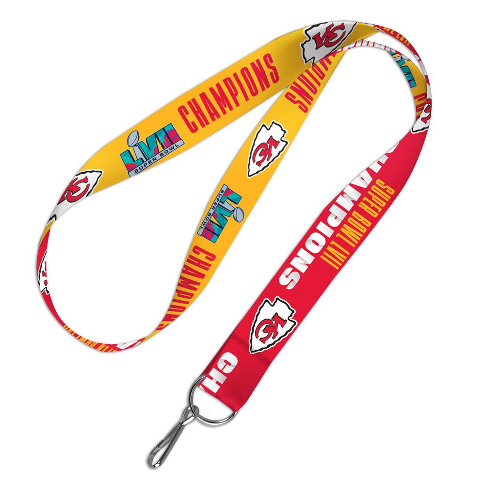 Kansas City Chiefs Super Bowl LVII Champions 1" Lanyard