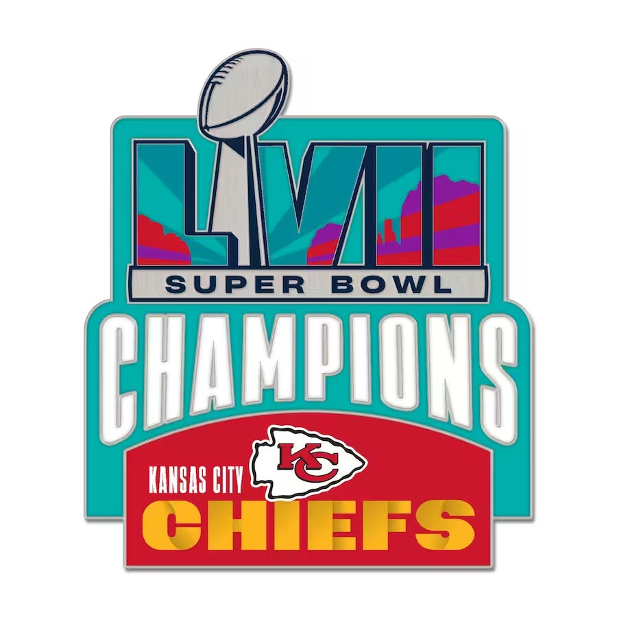 Kansas City Chiefs Super Bowl LVII Champions Trophy Logo Pin