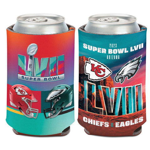 Philadelphia Eagles vs Kansas City Chiefs Dueling Can Cooler