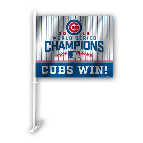 Chicago Cubs 2016 World Series Champions Car Flag