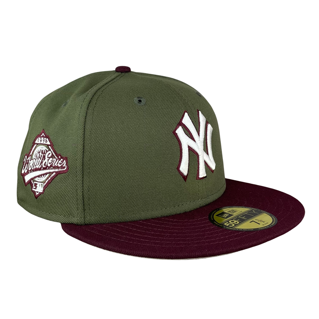 59FIFTY New York Yankees Olive/Maroon/Stone 1996 World Series Patch