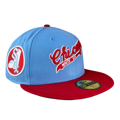 59FIFTY Chicago White Sox Sky Blue/Red/Green White Sox Patch